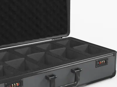 Graded Card Storage Case with Foam Insert Black 3D model