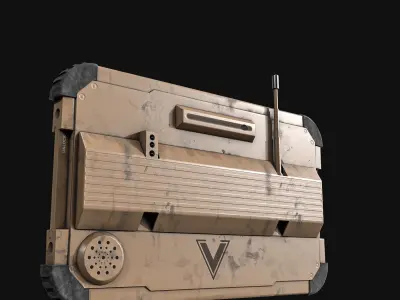 Tablet Phone Military Low-poly 3D model