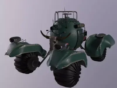 Heavy Armored Vehicle -  Game Ready - Low Poly PBR 3D model Low-poly 3D model