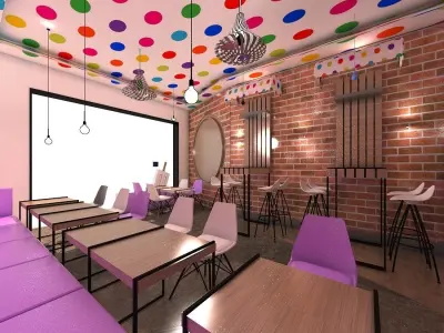 Ice Cream Shop 3D model