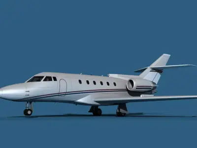 Hawker Siddley 800SR V06 3D model