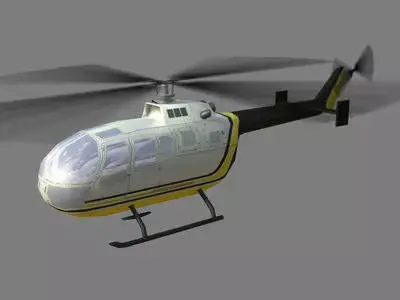 Bo105 V1 Helicopter 3D model