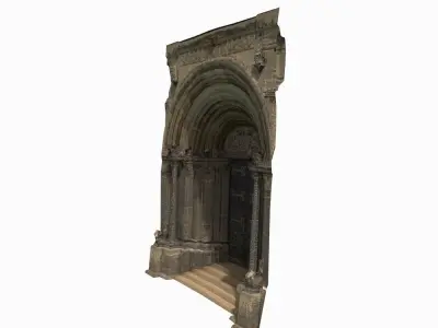 Doorway Church Door Low-poly 3D model