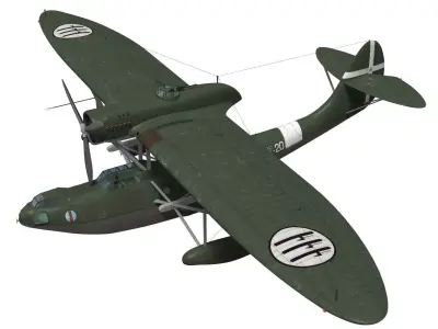 CANT Z501 Gabbiano 3D model