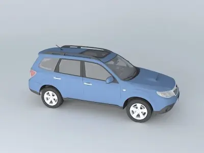 Subaru Forester 2.5 XT SH 2008 Free 3D model