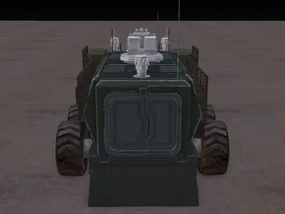 Armored Vehicle high poly concept 3D model