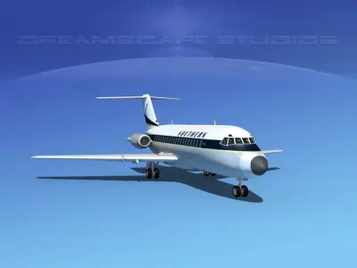 Douglas DC-9-15 Southern 1 3D model
