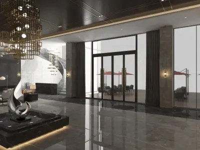 The Hotel Lobby 1 3D model