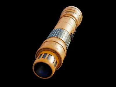 Turbine 3D model light saber from star wars force awakens Low-poly 3D model