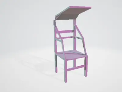 Chara chair with canopy 3D model