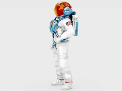 MARS ASTRONAUT-C Rigged for Unreal Engine - Unity - MIXAMO  3D model