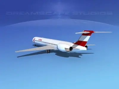 McDonnell Douglas MD-90 Austrian 3D model