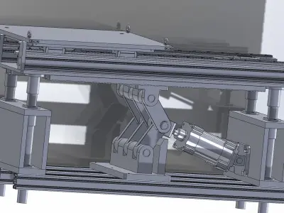 Speed-fold conveyor chains 3D model