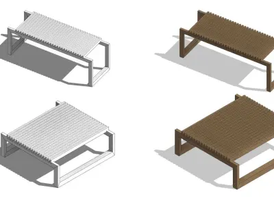 Parametric Bench or Table 3D model