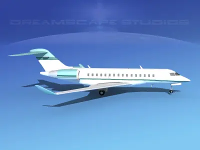 Global Express 8000 V04 3D model