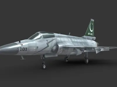 JF-17A Pakistan Air Force Low-poly 3D model