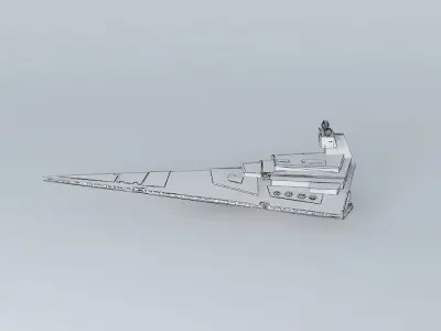 Imperial 1 star class destroyer - Star Wars Free 3D model