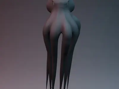 Octopus Low-poly 3D model shop