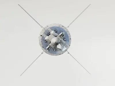 Omega Oribital - Space Station Low-poly 3D model