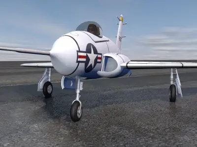 Northrop X-4 Bantam 3D model