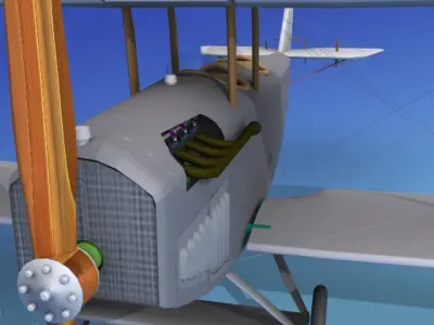 Curtiss JN-2 Jenny Sport 3D model