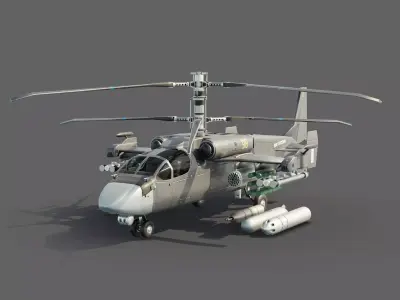 Kamov ka-52 Alligator 3D model