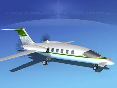 Piaggio Avanti P180 V16 3D model