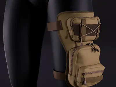 A pouch for the leg 3D model