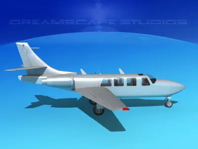 Piper Aerostar FJ-100 Bare Metal 3D model