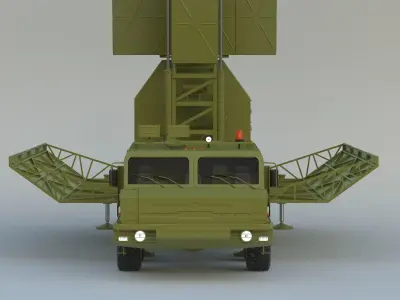 55Zh6ME Nebo M RLM-S L-Band Radar System 3D model