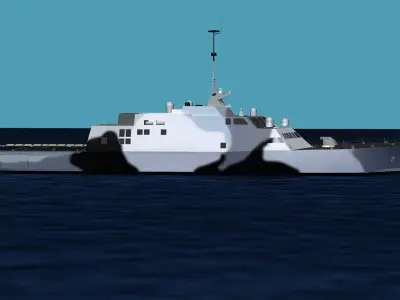 Freedom Class Blk 1 LCS-7 USS Detroit 3D model