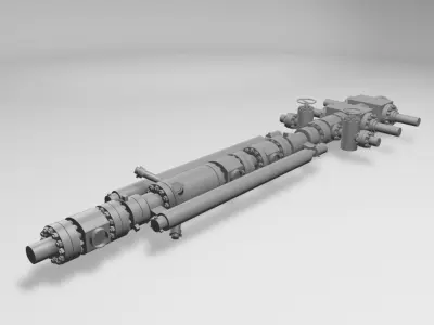 Industrial Well Head 3D model