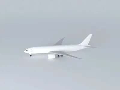 Template Boeing 777F Free 3D model