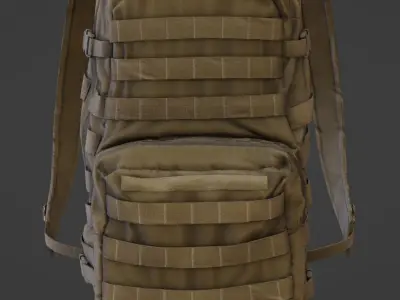 USMC FILBE Assault pack Low-poly 3D model