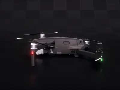 DJI Mavic 2 Pro Low-poly 3D model