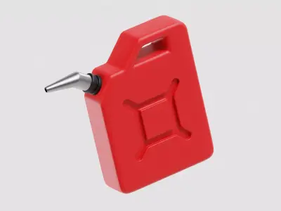 Gallon Jerry Gas Fuel Can Low-poly 3D model