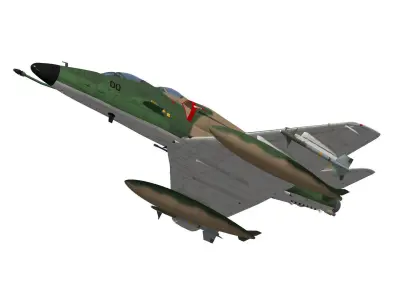 Douglas A-4SU Super Skyhawk two-seater 3D model