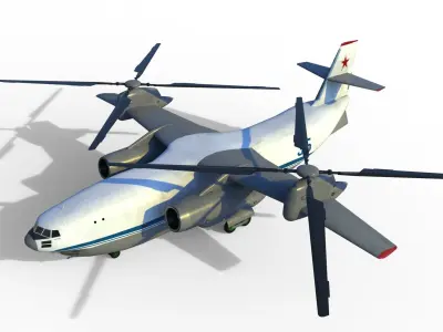 Kamov Ka-35 concept helicopter  3D model