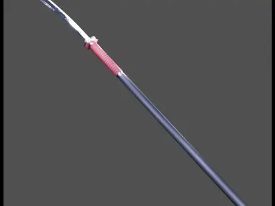 Handan Naginata Low-poly 3D model