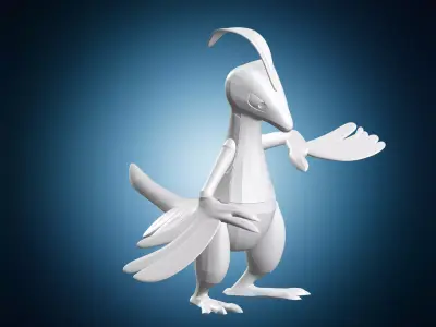 Grovyle Pokemon Character 3D Model 3D print model