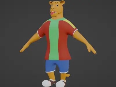 LION CARTOON 3D model