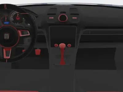 Porsche Cayman GT4 Free 3D model