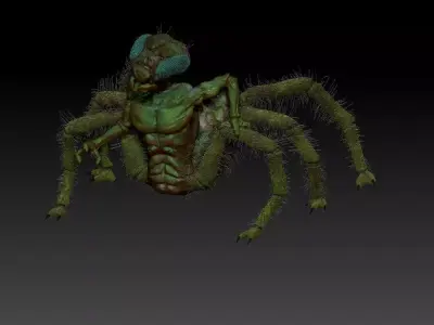 Insectorso  cartoon character  3D model