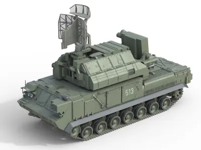 SA 15 Gauntlet  Low-poly 3D model