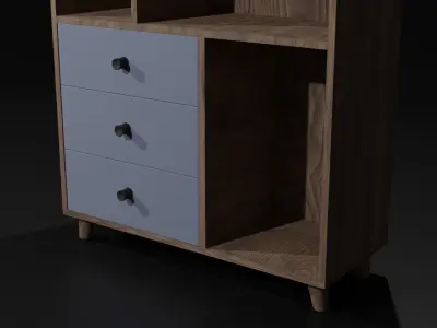 Modern Shelves  Free 3D model