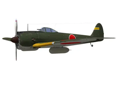 Ki43 Hayabusa type1 oscar 3D model