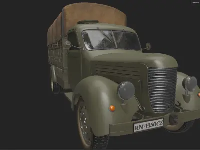 Praga Military Truck Randal PBR 3D model