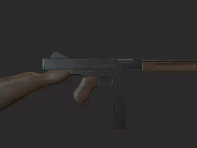 Thompson wooden gun 3D model