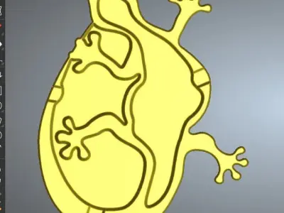 LIZARD ASHTRAY Free 3D print model