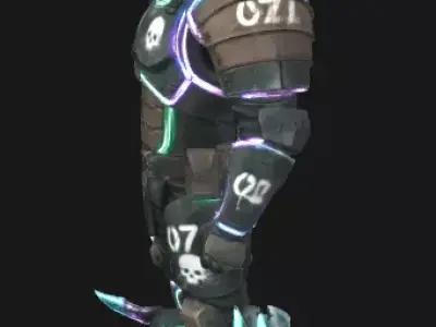 Cyberpunk Soldier MN-398 3D model